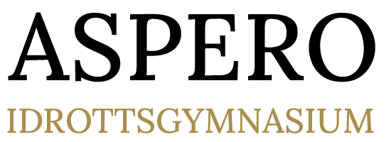 Aspero idrottsgymnasium logotyp